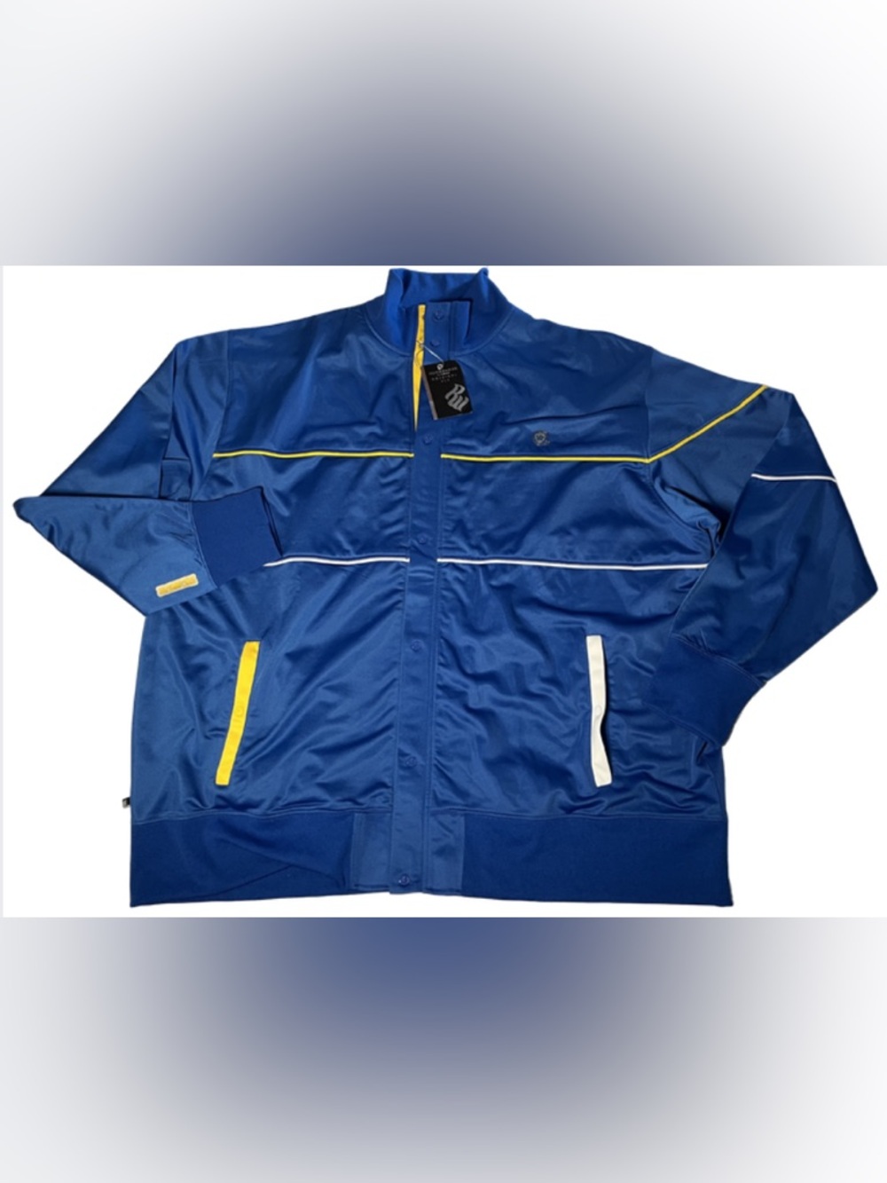 NWT Rocawear 5X Track Jacket Full Zip Original Fit Blue Yellow Y2K Streetwear